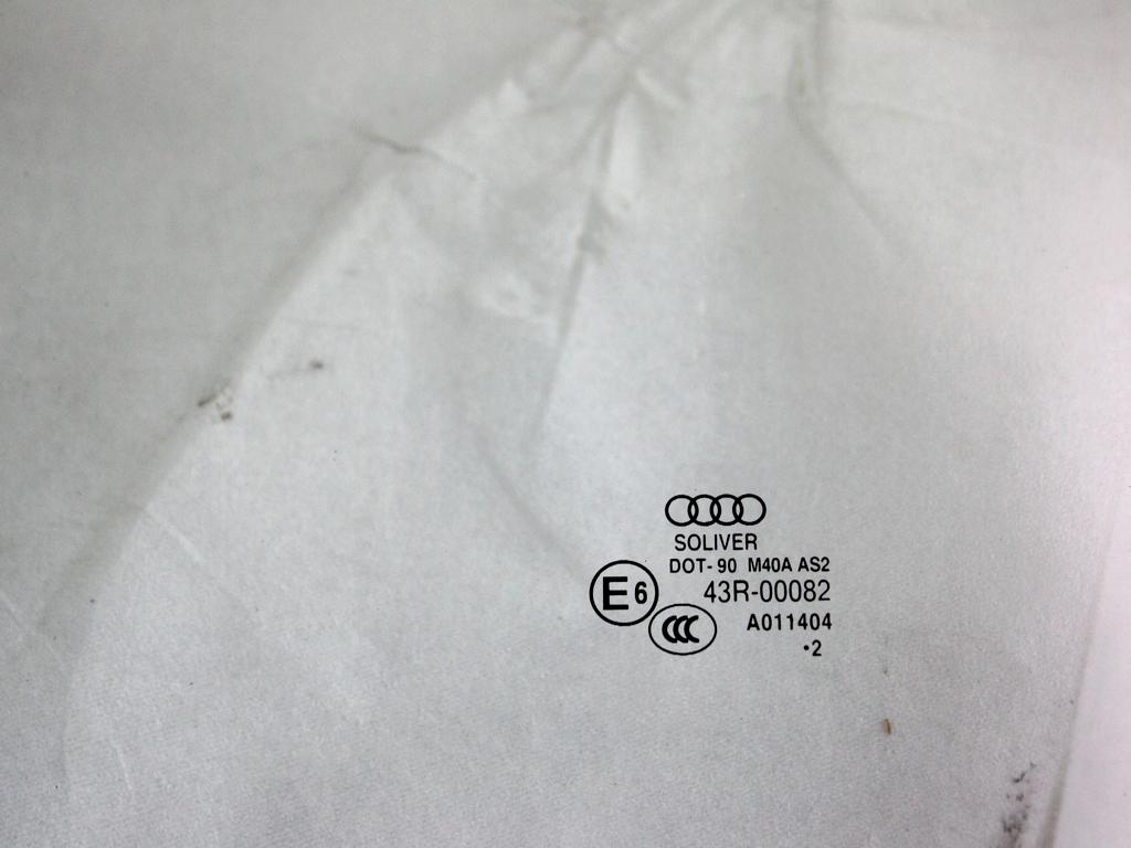 8U0845201 VETRO SCENDENTE PORTA ANTERIORE SINISTRA AUDI Q3 2.0 D 103 KW 5P (2013) RICAMBIO USATO