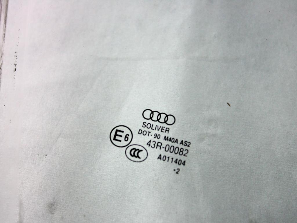 8U0845202 VETRO SCENDENTE PORTA ANTERIORE DESTRA AUDI Q3 2.0 D 103 KW 5P (2013) RICAMBIO USATO