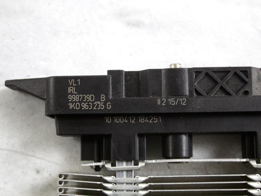 1K0963235G RADIATORE RISCALDAMENTO ELETTRICO AUDI Q3 2.0 D 103 KW 5P (2013) RICAMBIO USATO