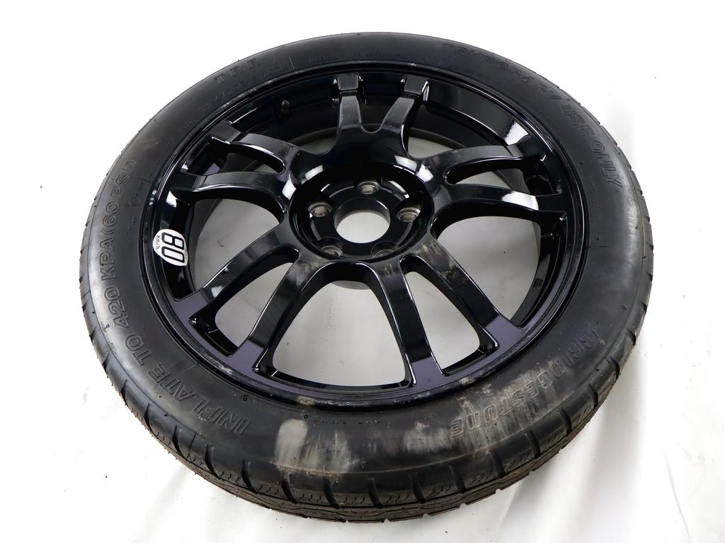 40300JK00B RUOTINO DI SCORTA BRIDGESTONE T145/70 R18 107 M INFINITI G37 S 3.7 B 235KW AUT 3P (2010) RICAMBIO USATO CON CERCHIO IN LEGA DA 18 POLLICI 5 FORI 18X4T ET 0,00 INTERASSE 5X115