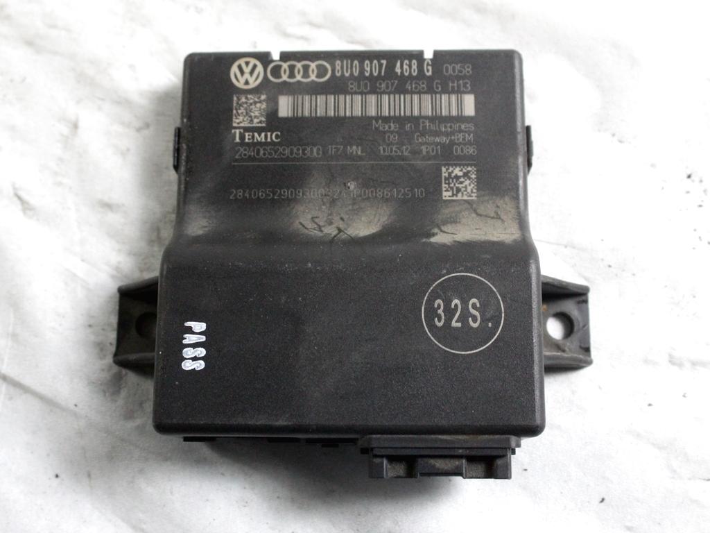 8U0907468G CENTRALINA GATEWAY AUDI Q3 2.0 D 103 KW 5P (2013) RICAMBIO USATO
