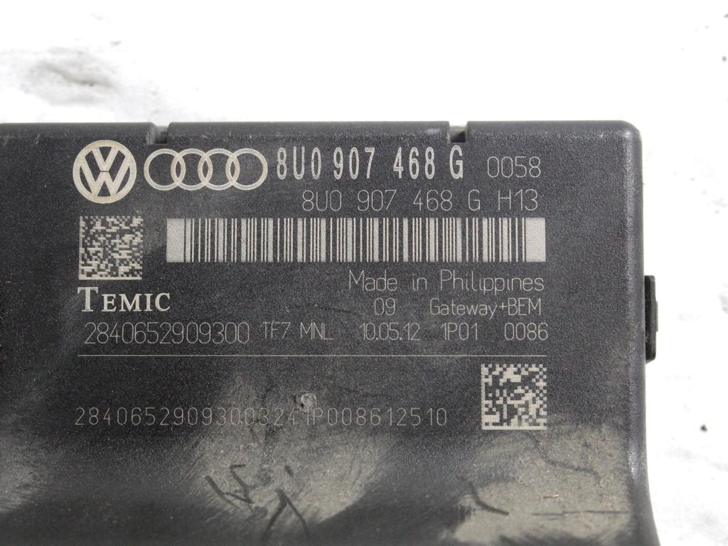 8U0907468G CENTRALINA GATEWAY AUDI Q3 2.0 D 103 KW 5P (2013) RICAMBIO USATO