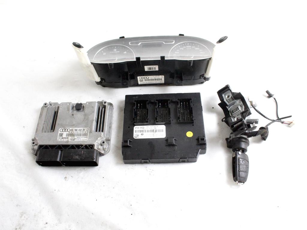 03L906018CN KIT ACCENSIONE AVVIAMENTO AUDI Q3 2.0 D 103 KW 5P (2013) RICAMBIO USATO CON CENTRALINA MOTORE, QUADRO STRUMENTI CONTACHILOMETRI, BLOCCHETTI ACCENSIONE AVVIAMENTO CON CHIAVE 8X0907063K