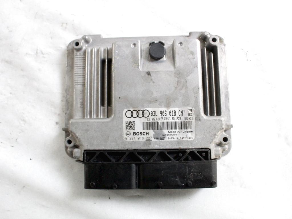 03L906018CN KIT ACCENSIONE AVVIAMENTO AUDI Q3 2.0 D 103 KW 5P (2013) RICAMBIO USATO CON CENTRALINA MOTORE, QUADRO STRUMENTI CONTACHILOMETRI, BLOCCHETTI ACCENSIONE AVVIAMENTO CON CHIAVE 8X0907063K