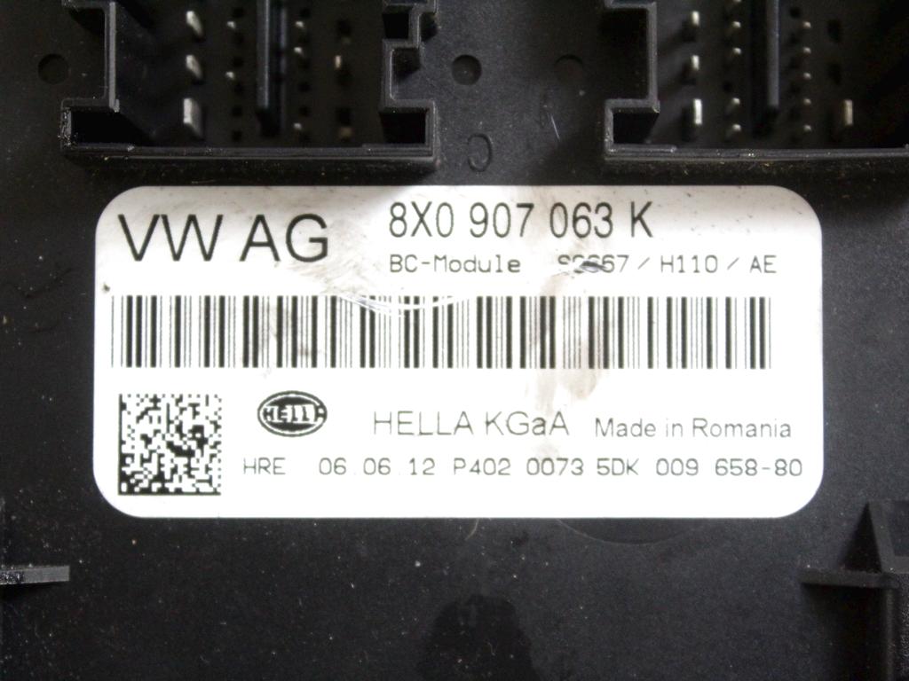 03L906018CN KIT ACCENSIONE AVVIAMENTO AUDI Q3 2.0 D 103 KW 5P (2013) RICAMBIO USATO CON CENTRALINA MOTORE, QUADRO STRUMENTI CONTACHILOMETRI, BLOCCHETTI ACCENSIONE AVVIAMENTO CON CHIAVE 8X0907063K