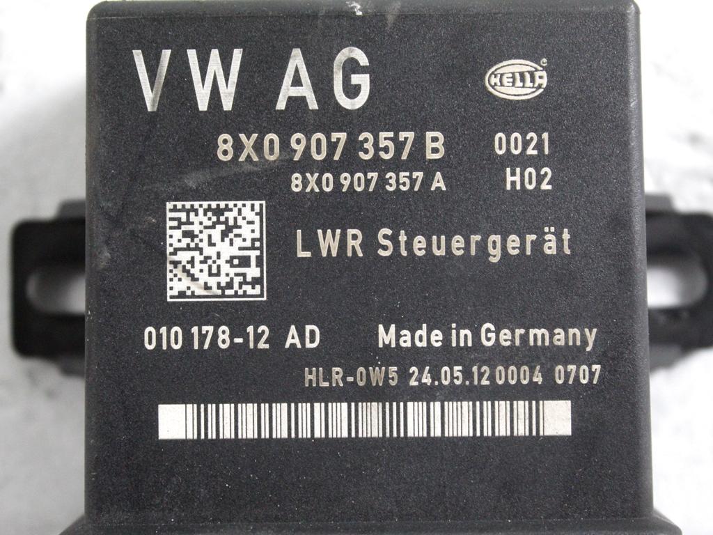 8K0907357B CENTRALINA REGOLAZIONE PROFONDITÀ FARI AUDI A4 B8 SW 2.0 D 105KW AUT 5P (2009) RICAMBIO USATO