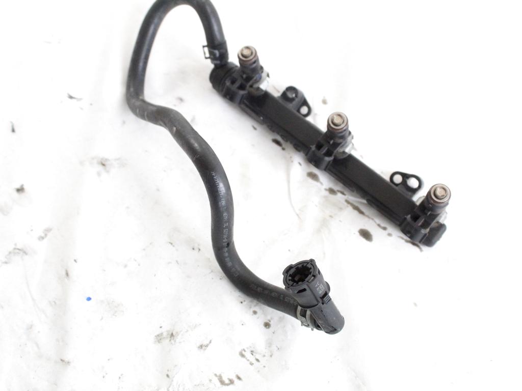 04C133313 TUBO INIEZIONE E SERIE INIETTORI BENZINA VOLKSWAGEN UP 1.0 M 50KW 5M 5P (2019) RICAMBIO USATO 04E906031H