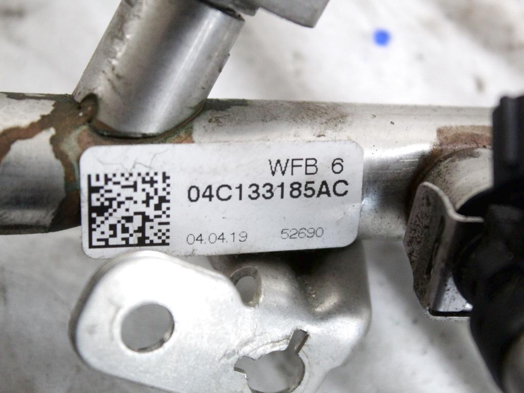 04C133185AC TUBO INIEZIONE E SERIE INIETTORI GAS METANO VOLKSWAGEN UP 1.0 M 50KW 5M 5P (2019) RICAMBIO USATO 03C906039B