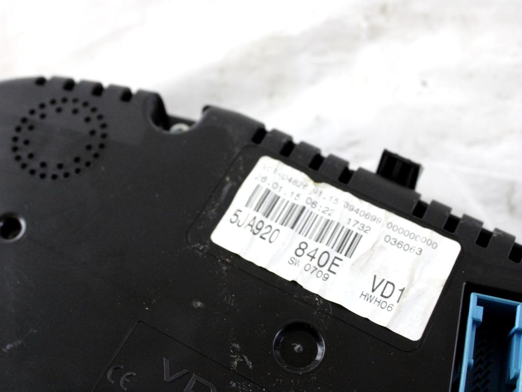 03L906023LK KIT ACCENSIONE AVVIAMENTO SKODA RAPID 1.6 D 66KW 5M 5P (2015) RICAMBIO USATO CON CENTRALINA MOTORE, BLOCCHETTI ACCENSIONE APERTURA, QUADRO STRUMENTI CONTACHILOMETRI 6R0937086R 6RA905865A