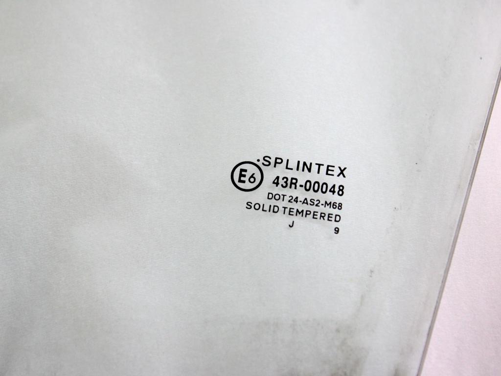 681120H010 VETRO SCENDENTE PORTA ANTERIORE SINISTRA TOYOTA AYGO 1.0 B 50KW 5M 5P (2010) RICAMBIO USATO 