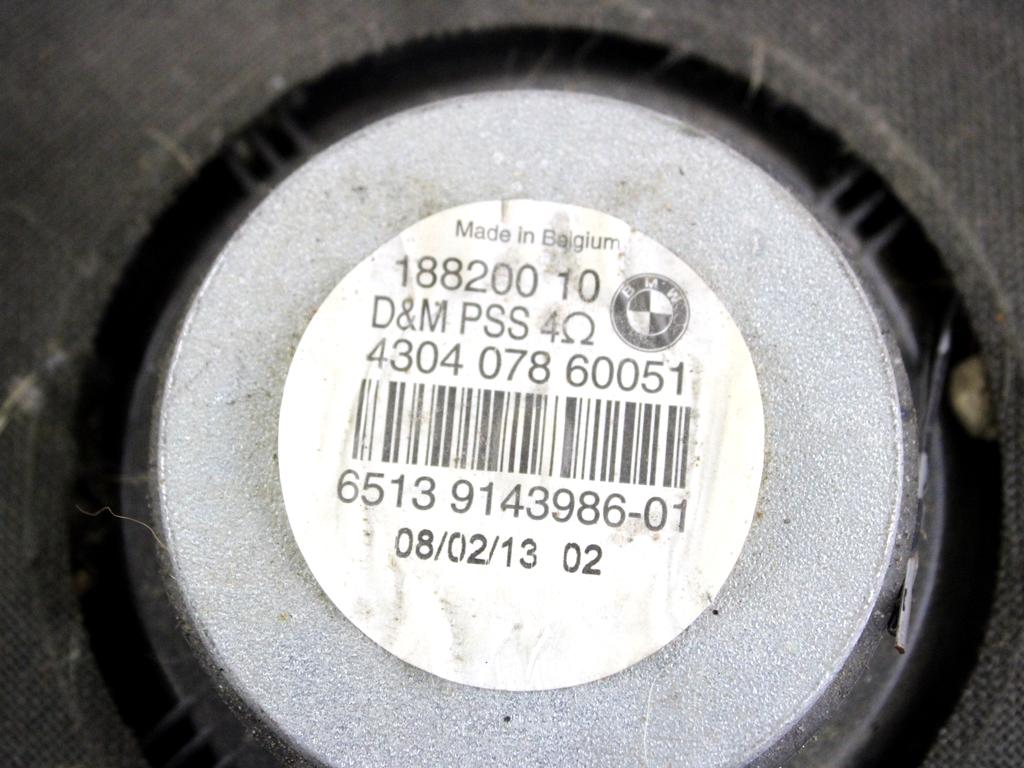 65139143986 CASSA ALTOPARLANTE ANTERIORE DESTRA BMW SERIE 1 123D E82 2.0 D 150KW 6M 2P (2009) RICAMBIO USATO 