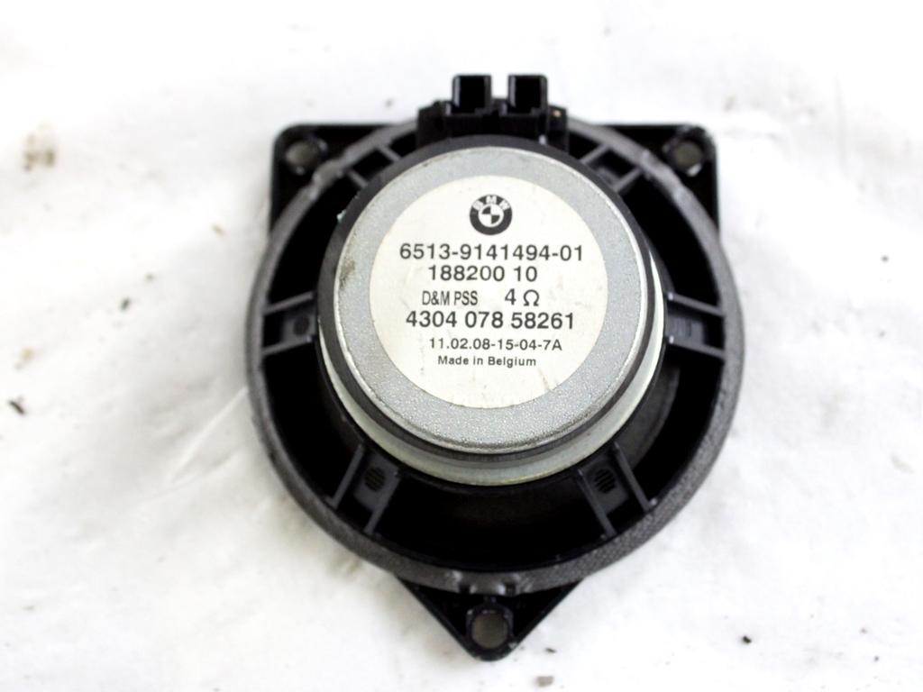 65139141494 CASSA ALTOPARLANTE POSTERIORE BMW SERIE 1 123D E82 2.0 D 150KW 6M 2P (2009) RICAMBIO USATO 