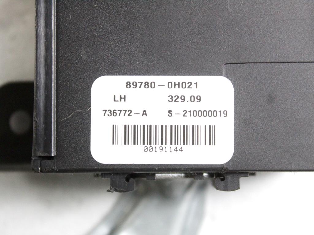 89780-0H021 CENTRALINA IMMOBILIZER BLOCCASTERZO TOYOTA AYGO 1.0 B 50KW 5M 5P (2010) RICAMBIO USATO 