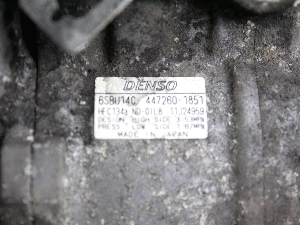 64526987862 COMPRESSORE CLIMATIZZATORE CLIMA A/C BMW SERIE 1 123D E82 2.0 D 150KW 6M 2P (2009) RICAMBIO USATO