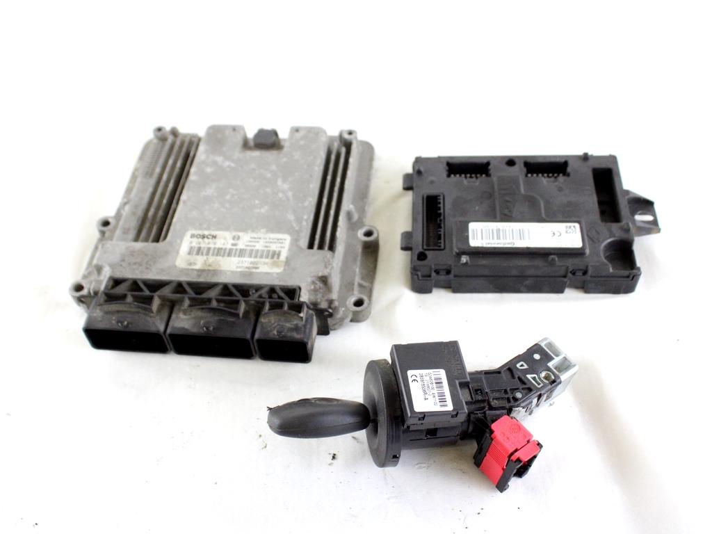237102213R KIT ACCENSIONE AVVIAMENTO DACIA DOKKER 1.5 D 66KW 5M 5P (2013) RICAMBIO USATO CON CENTRALINA MOTORE, BLOCCHETTI ACCENSIONE APERTURA CON CHIAVE 285916556R 284B14559R