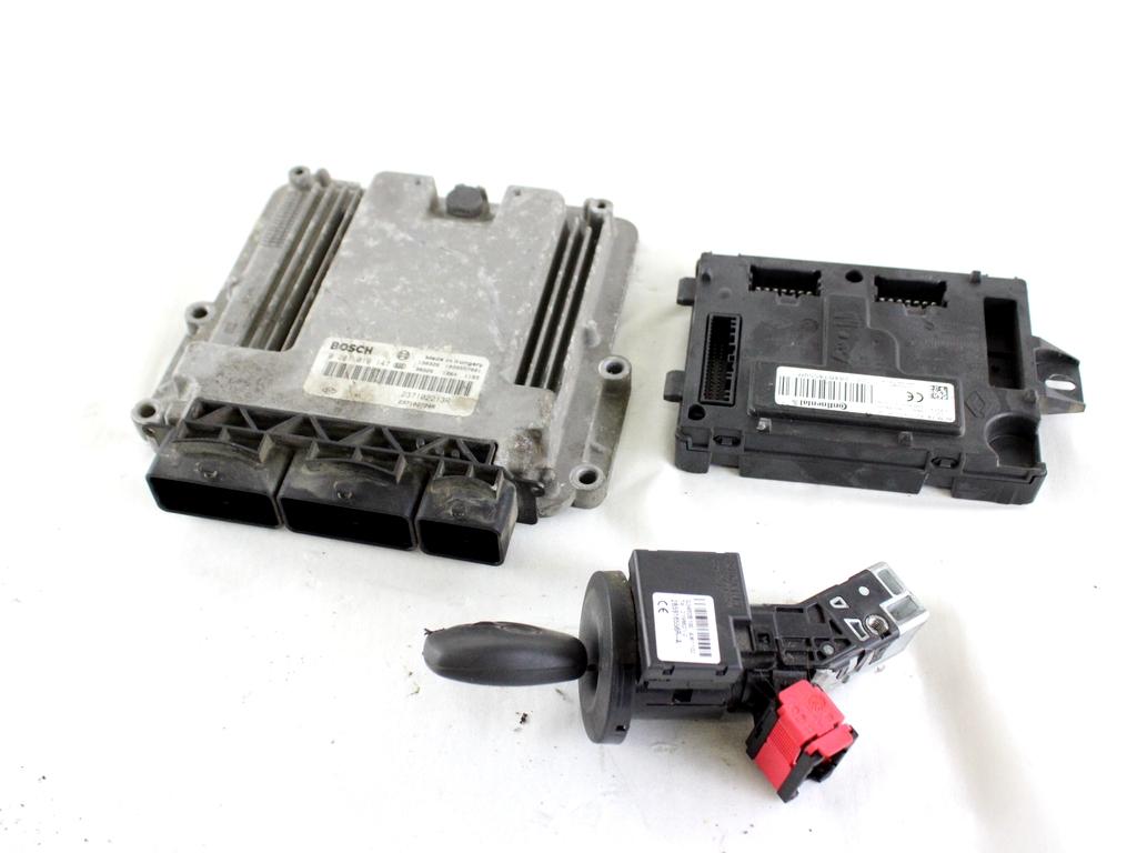 237102213R KIT ACCENSIONE AVVIAMENTO DACIA DOKKER 1.5 D 66KW 5M 5P (2013) RICAMBIO USATO CON CENTRALINA MOTORE, BLOCCHETTI ACCENSIONE APERTURA CON CHIAVE 285916556R 284B14559R