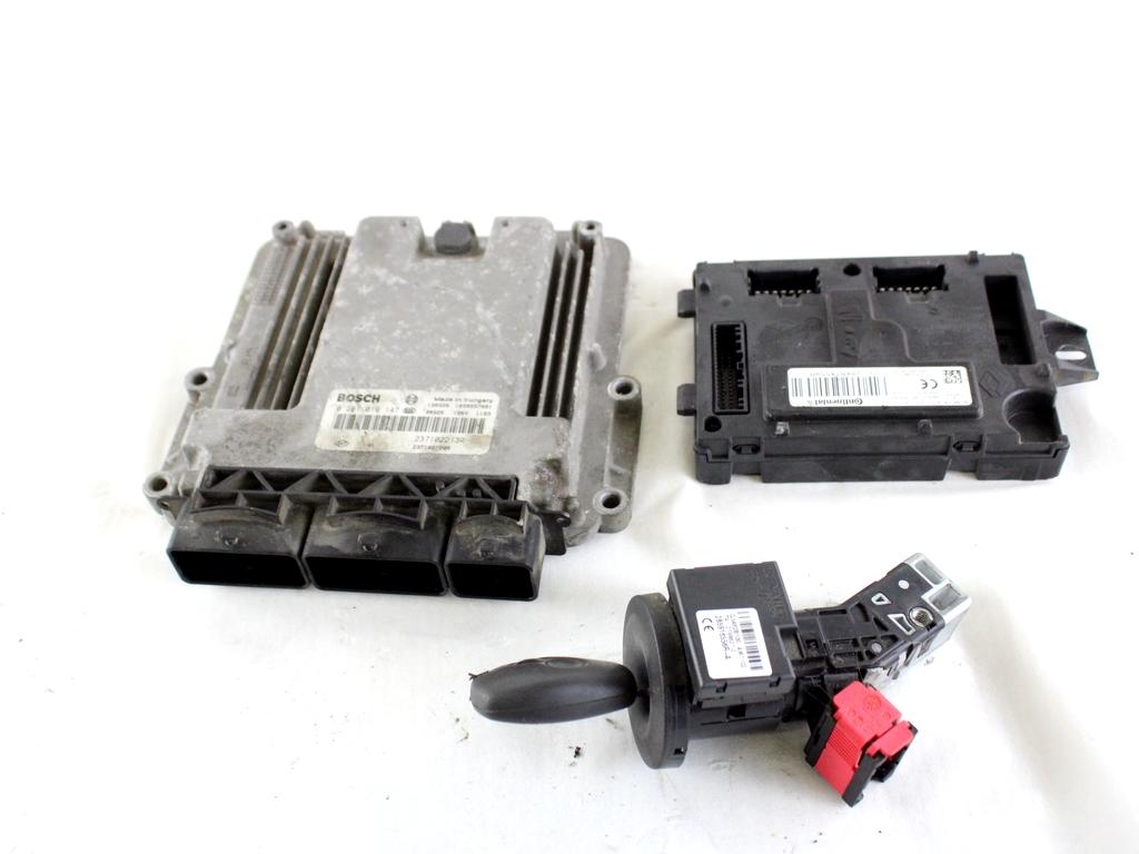 237102213R KIT ACCENSIONE AVVIAMENTO DACIA DOKKER 1.5 D 66KW 5M 5P (2013) RICAMBIO USATO CON CENTRALINA MOTORE, BLOCCHETTI ACCENSIONE APERTURA CON CHIAVE 285916556R 284B14559R