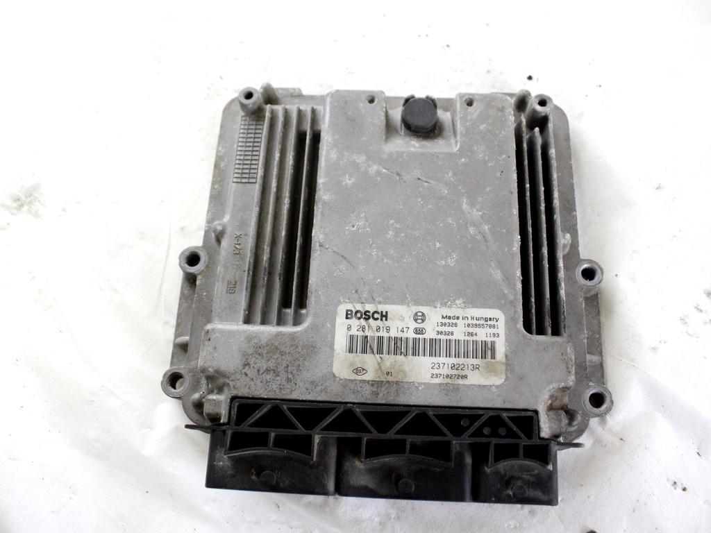 237102213R KIT ACCENSIONE AVVIAMENTO DACIA DOKKER 1.5 D 66KW 5M 5P (2013) RICAMBIO USATO CON CENTRALINA MOTORE, BLOCCHETTI ACCENSIONE APERTURA CON CHIAVE 285916556R 284B14559R