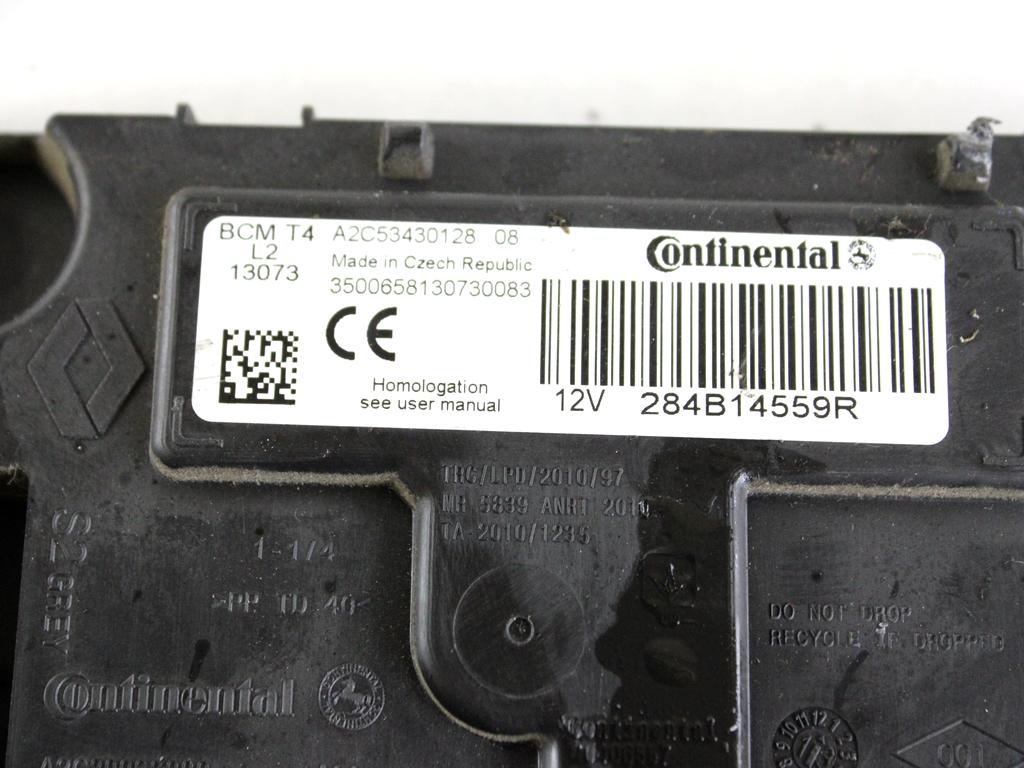 237102213R KIT ACCENSIONE AVVIAMENTO DACIA DOKKER 1.5 D 66KW 5M 5P (2013) RICAMBIO USATO CON CENTRALINA MOTORE, BLOCCHETTI ACCENSIONE APERTURA CON CHIAVE 285916556R 284B14559R