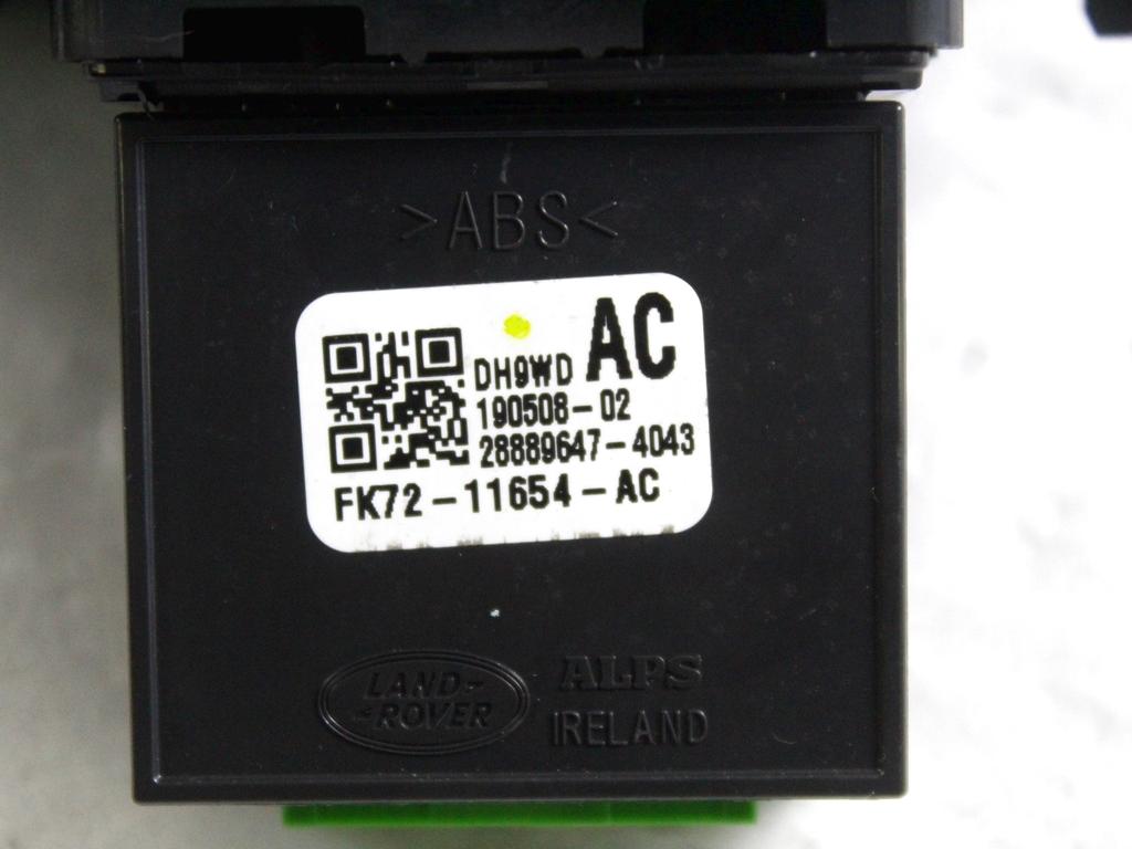 FK72-11654-AC GRUPPO DI COMANDO REGOLAZIONE ALTEZZA FARI LAND ROVER RANGE ROVER EVOQUE L551 MHEV 2.0 I 4X4 110KW AUT 5P (2019) RICAMBIO USATO 