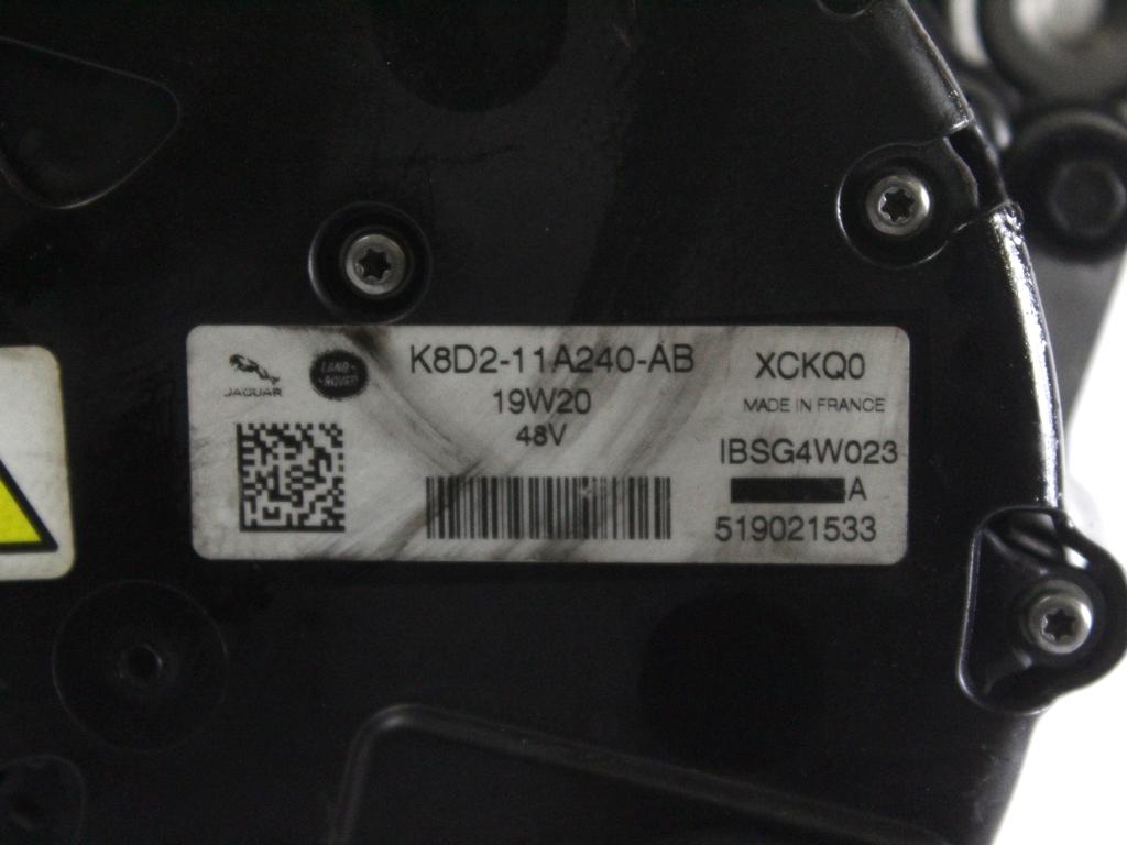 K8D2-11A240-AB ALTERNATORE GAS EGR LAND ROVER RANGE ROVER EVOQUE L551 MHEV 2.0 I 4X4 110KW AUT 5P (2019) RICAMBIO USATO