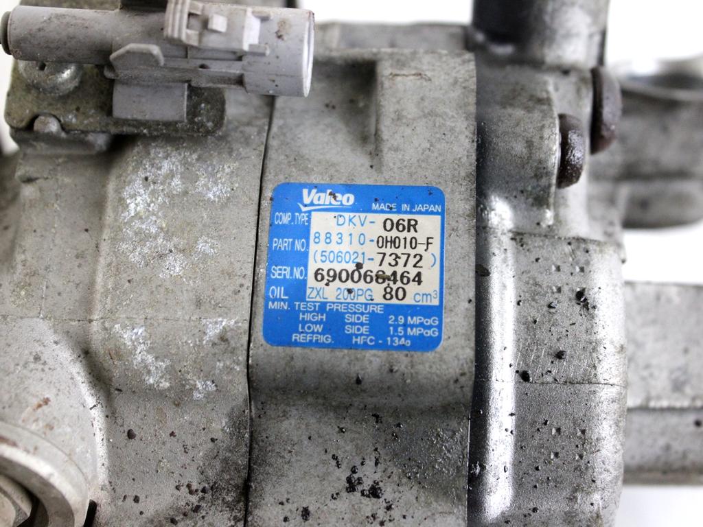 88310-0H010-F COMPRESSORE CLIMATIZZATORE CLIMA A/C CITROEN C1 1.0 B 50KW 5M 5P (2007) RICAMBIO USATO 