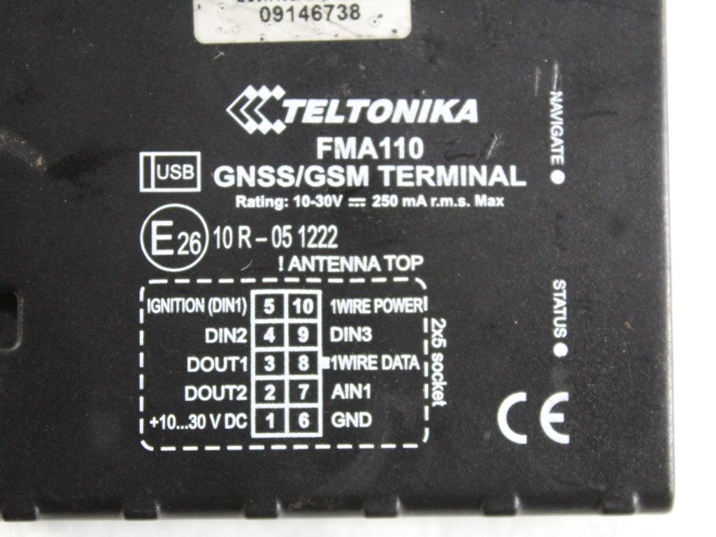 CENTRALINA MODULO LOCALIZZATORE GPS TELTONIKA FMA110 GNSS/GSM TERMINAL AFTERMARKET RENAULT TRAFIC 2.0 D 84KW 6M 2P (2007) RICAMBIO USATO