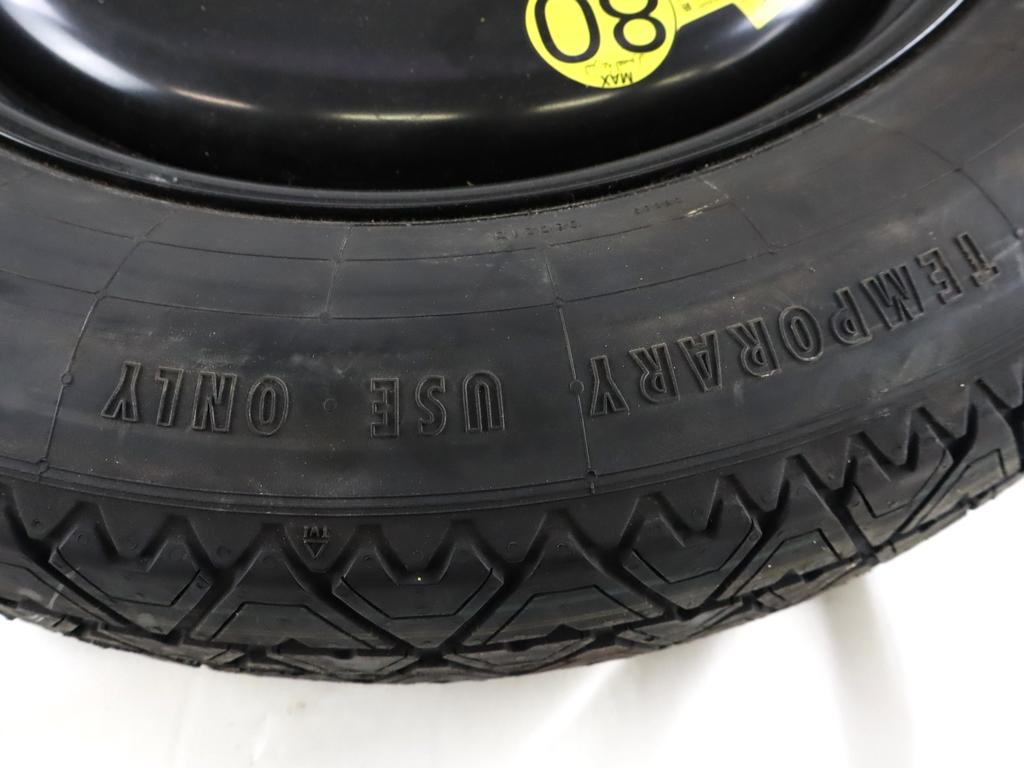 LR088518 RUOTINO DI SCORTA CONTINENTAL 155/85 R18 115M LAND ROVER RANGE ROVER EVOQUE L538 2.2 D 4X4 110KW 6M 5P (2011) RICAMBIO USATO CON CERCHIO IN FERRO DA18 POLLICI 5 FORI 4,00BX18 ET15 INTERASSE 5X108