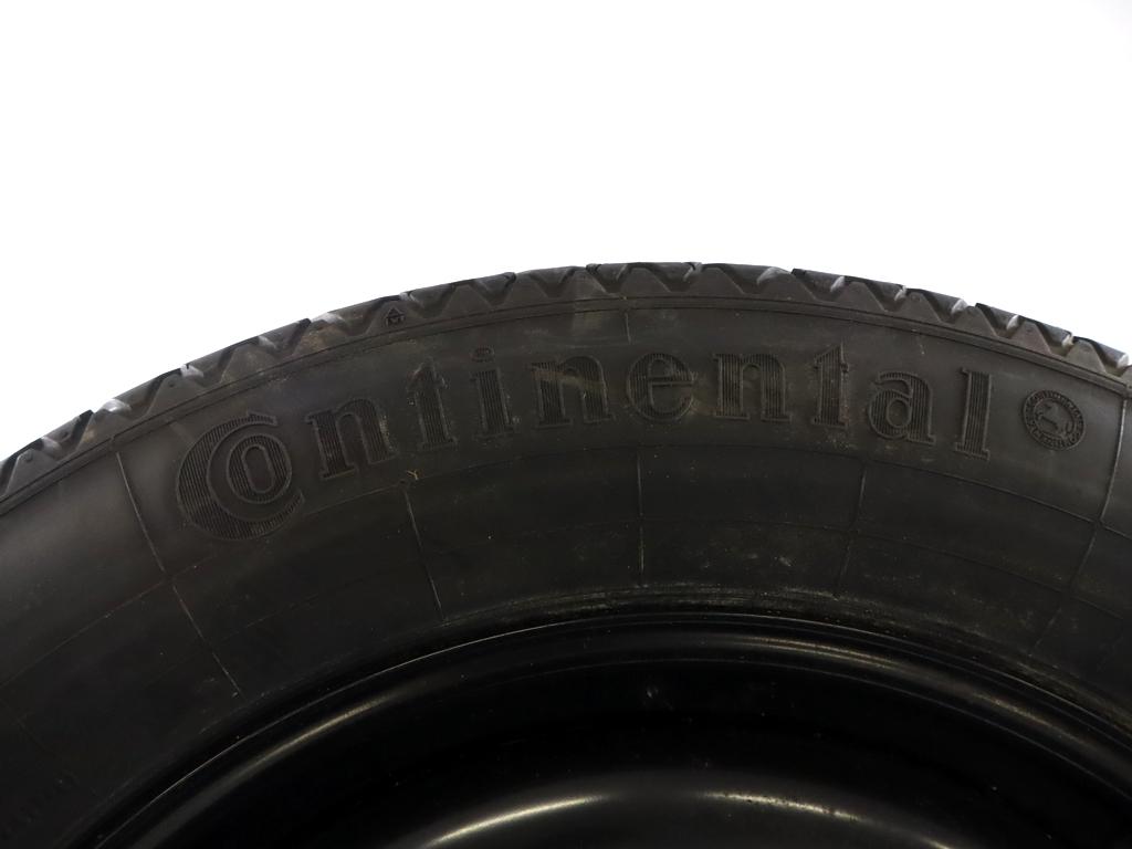 LR088518 RUOTINO DI SCORTA CONTINENTAL 155/85 R18 115M LAND ROVER RANGE ROVER EVOQUE L538 2.2 D 4X4 110KW 6M 5P (2011) RICAMBIO USATO CON CERCHIO IN FERRO DA18 POLLICI 5 FORI 4,00BX18 ET15 INTERASSE 5X108