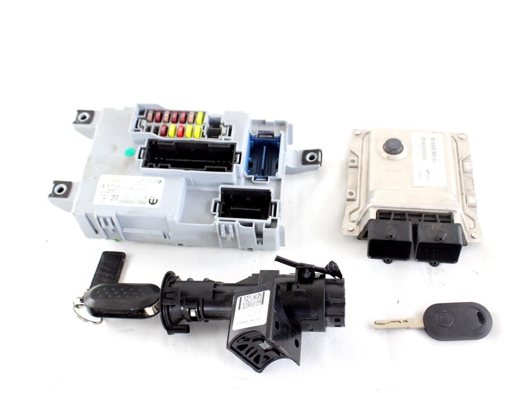 52128591 KIT ACCENSIONE AVVIAMENTO FIAT PANDA 1.2 B 51KW 5M 5P (2020) RICAMBIO USATO CON CENTRALINA MOTORE BLOCCHETTI ACCENSIONE APERTURA CON CHIAVE 51800628 52128589