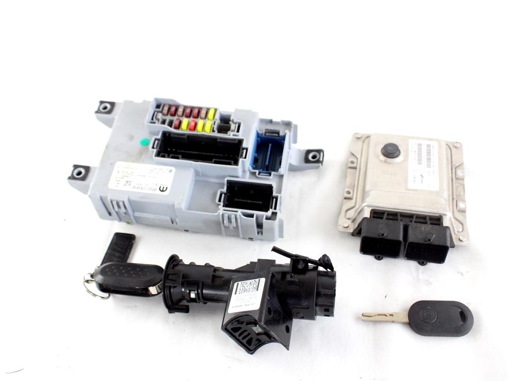 52128591 KIT ACCENSIONE AVVIAMENTO FIAT PANDA 1.2 B 51KW 5M 5P (2020) RICAMBIO USATO CON CENTRALINA MOTORE BLOCCHETTI ACCENSIONE APERTURA CON CHIAVE 51800628 52128589