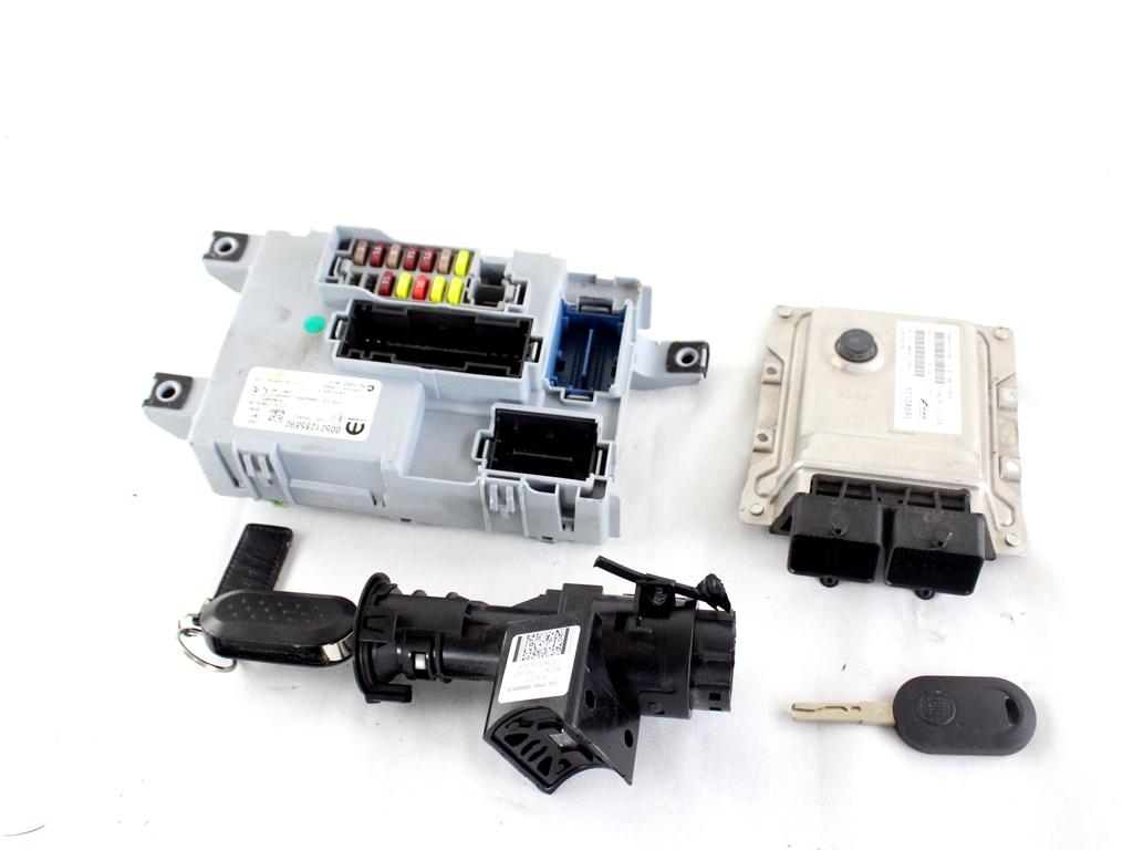 52128591 KIT ACCENSIONE AVVIAMENTO FIAT PANDA 1.2 B 51KW 5M 5P (2020) RICAMBIO USATO CON CENTRALINA MOTORE BLOCCHETTI ACCENSIONE APERTURA CON CHIAVE 51800628 52128589