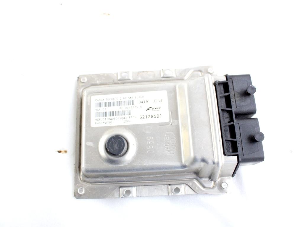 52128591 KIT ACCENSIONE AVVIAMENTO FIAT PANDA 1.2 B 51KW 5M 5P (2020) RICAMBIO USATO CON CENTRALINA MOTORE BLOCCHETTI ACCENSIONE APERTURA CON CHIAVE 51800628 52128589