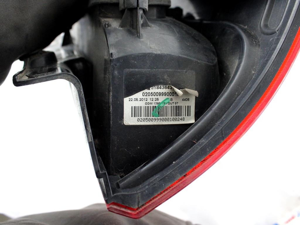 52102357 FARO FANALE POSTERIORE SINISTRO FIAT PANDA 1.2 G 51KW 5M 5P (2013) RICAMBIO USATO