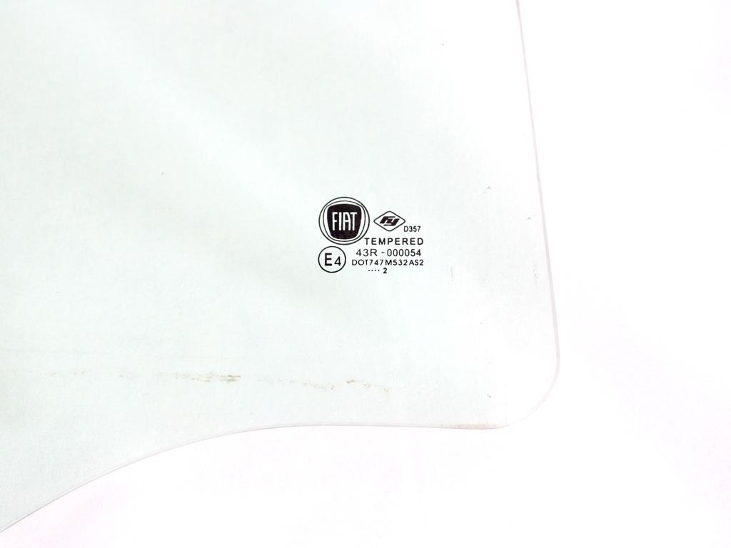 52116213 VETRO SCENDENTE PORTA POSTERIORE DESTRA FIAT PANDA 1.2 G 51KW 5M 5P (2013) RICAMBIO USATO