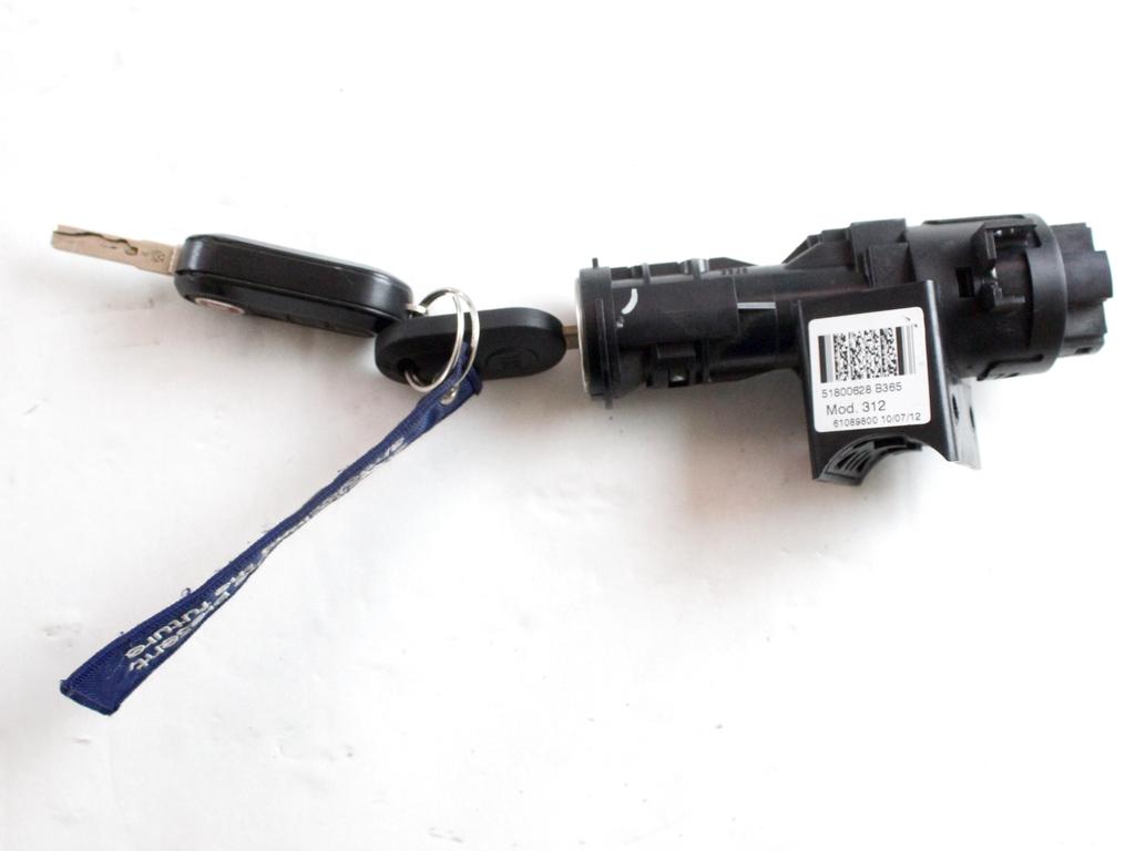 31933467 KIT ACCENSIONE AVVIAMENTO FIAT PANDA 1.2 G 51KW 5M 5P (2013) RICAMBIO USATO CON CENTRALINA MOTORE, BLOCCHETTI ACCENSIONE APERTURA CON CHIAVE 51800628 51933354