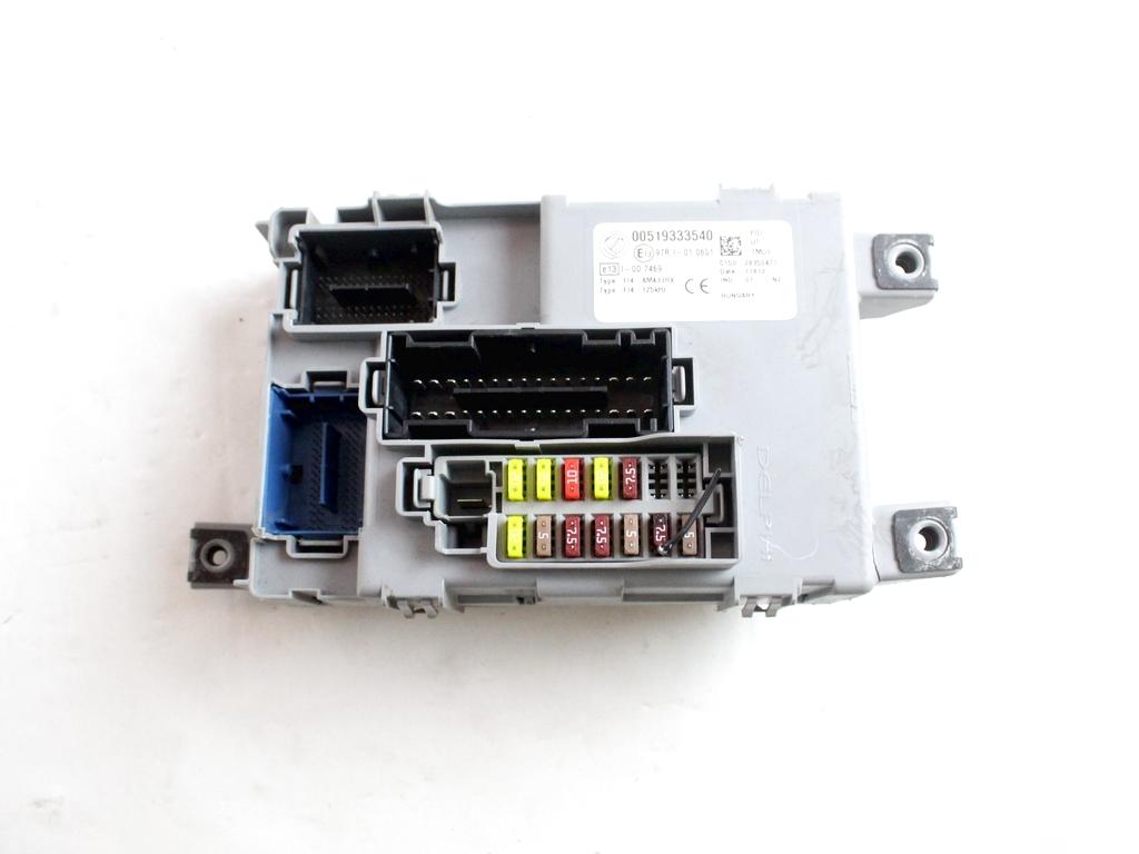 31933467 KIT ACCENSIONE AVVIAMENTO FIAT PANDA 1.2 G 51KW 5M 5P (2013) RICAMBIO USATO CON CENTRALINA MOTORE, BLOCCHETTI ACCENSIONE APERTURA CON CHIAVE 51800628 51933354