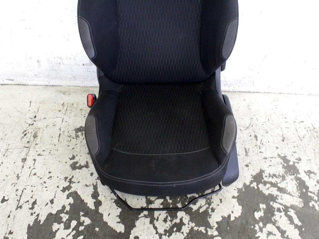 1608319980 SEDILE ANTERIORE SINISTRO GUIDATORE PEUGEOT 208 1.6 D 55KW 5M 5P (2017) RICAMBIO USATO