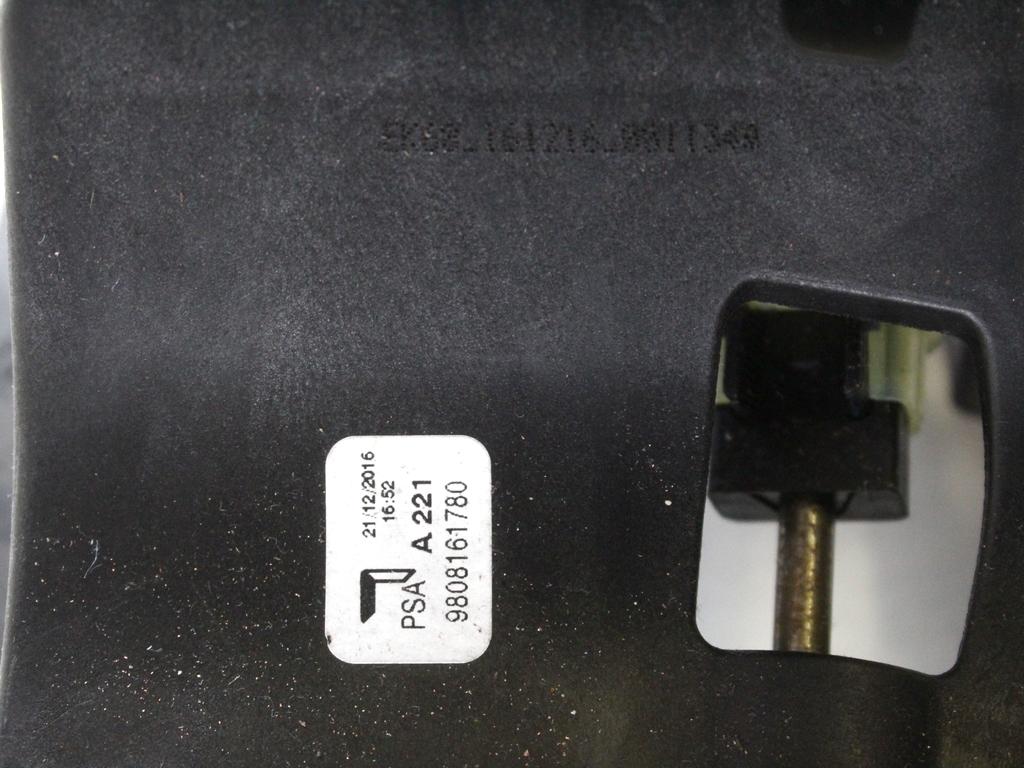 9808161780 LEVA POMELLO CORDE CAMBIO MANUALE PEUGEOT 208 1.6 D 55KW 5M 5P (2017) RICAMBIO USATO