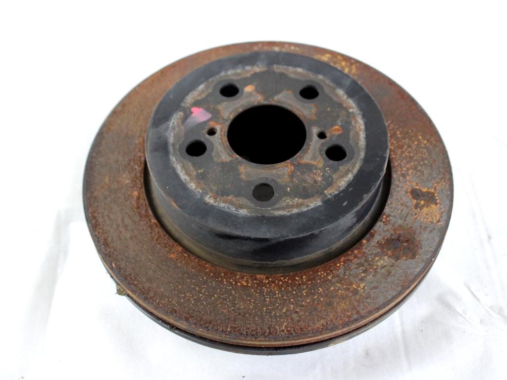 42431K0010 COPPIA DISCHI FRENO POSTERIORI TOYOTA YARIS P21 1.5 I 68KW AUT 5P (2021) RICAMBIO USATO