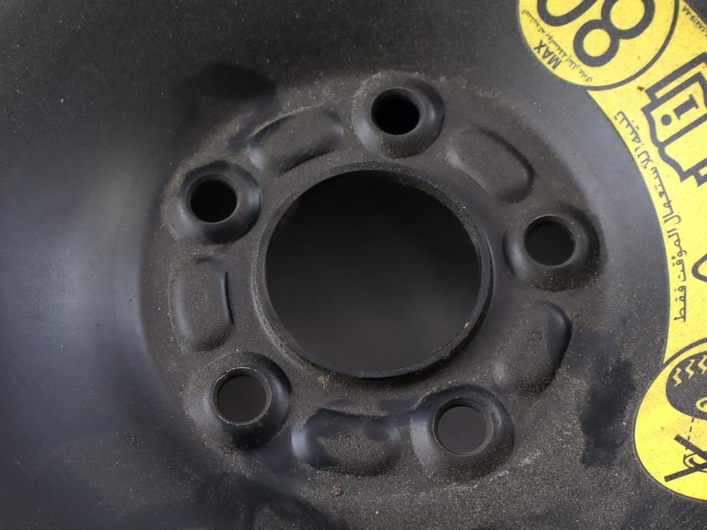 1909109 RUOTINO DI SCORTA MAXXIS T125/80 R16 97M FORD C-MAX 1.6 D 85KW 6M 5P (2011) RICAMBIO USATO CON CERCHIO IN FERRO DA 16 POLLICI 5 FORI 4.00BX16 ET 25 INTERASSE 5X108