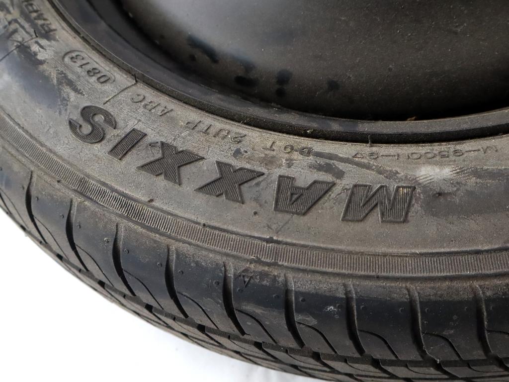 1909109 RUOTINO DI SCORTA MAXXIS T125/80 R16 97M FORD C-MAX 1.6 D 85KW 6M 5P (2011) RICAMBIO USATO CON CERCHIO IN FERRO DA 16 POLLICI 5 FORI 4.00BX16 ET 25 INTERASSE 5X108