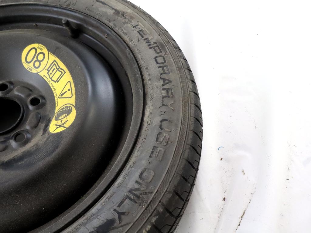 1909109 RUOTINO DI SCORTA MAXXIS T125/80 R16 97M FORD C-MAX 1.6 D 85KW 6M 5P (2011) RICAMBIO USATO CON CERCHIO IN FERRO DA 16 POLLICI 5 FORI 4.00BX16 ET 25 INTERASSE 5X108