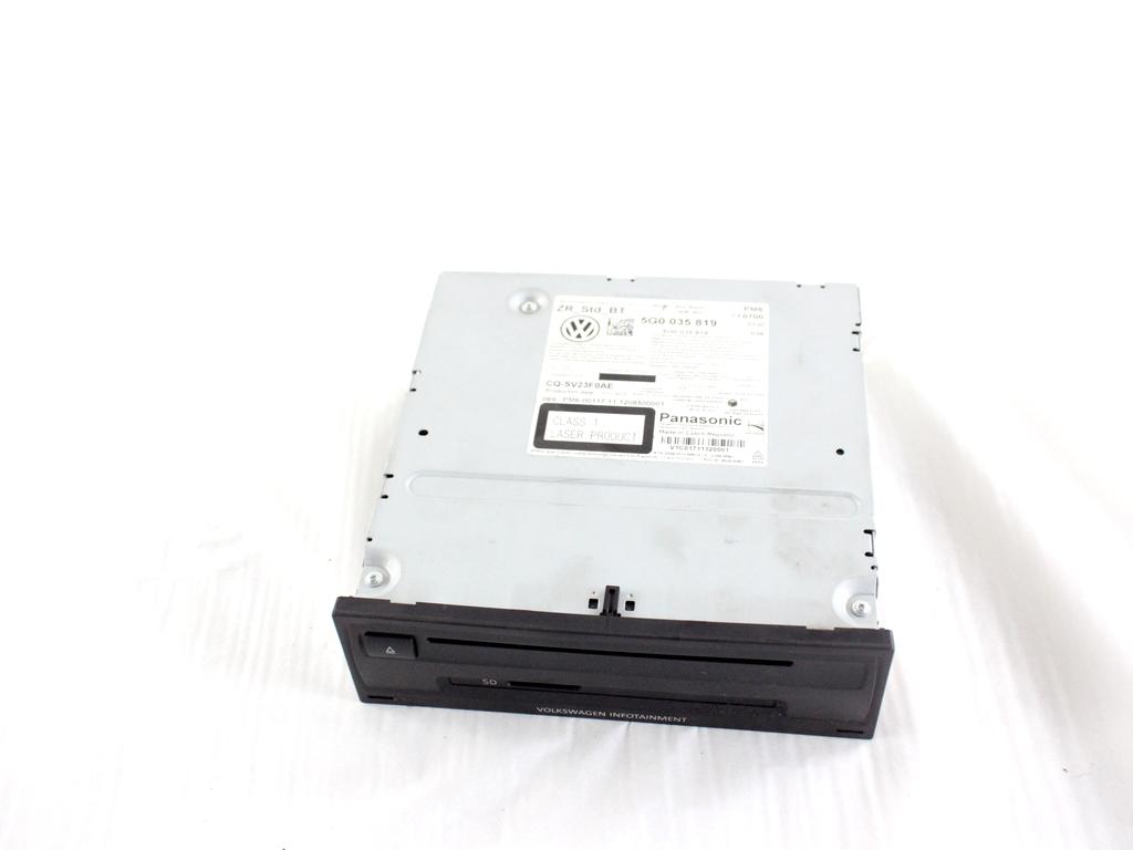 5G0035819 CENTRALINA AUTORADIO LETTORE CD VOLKSWAGEN GOLF 7 2.0 D 110KW 6M 5P (2013) RICAMBIO USATO 