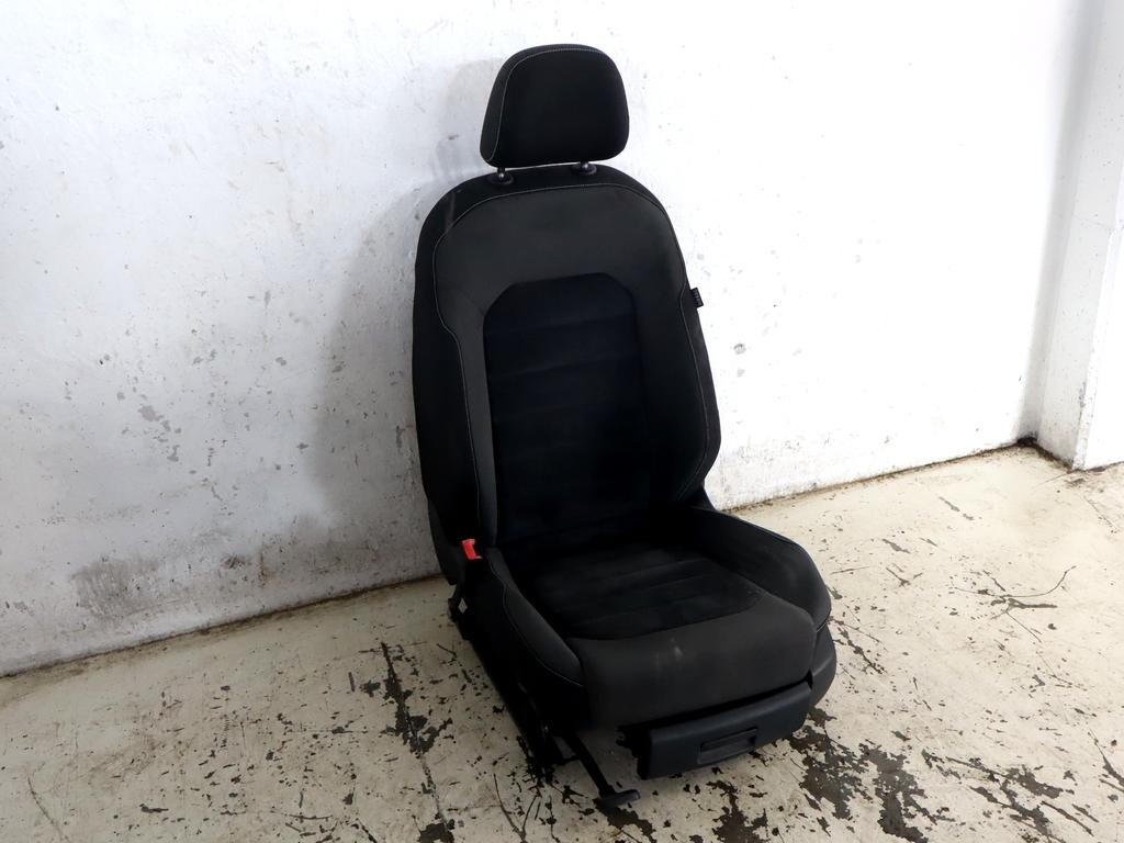 1K8881515 SEDILE ANTERIORE SINISTRO GUIDATORE IN ALCANTARA VOLKSWAGEN GOLF 7 2.0 D 110KW 6M 5P (2013) RICAMBIO USATO 