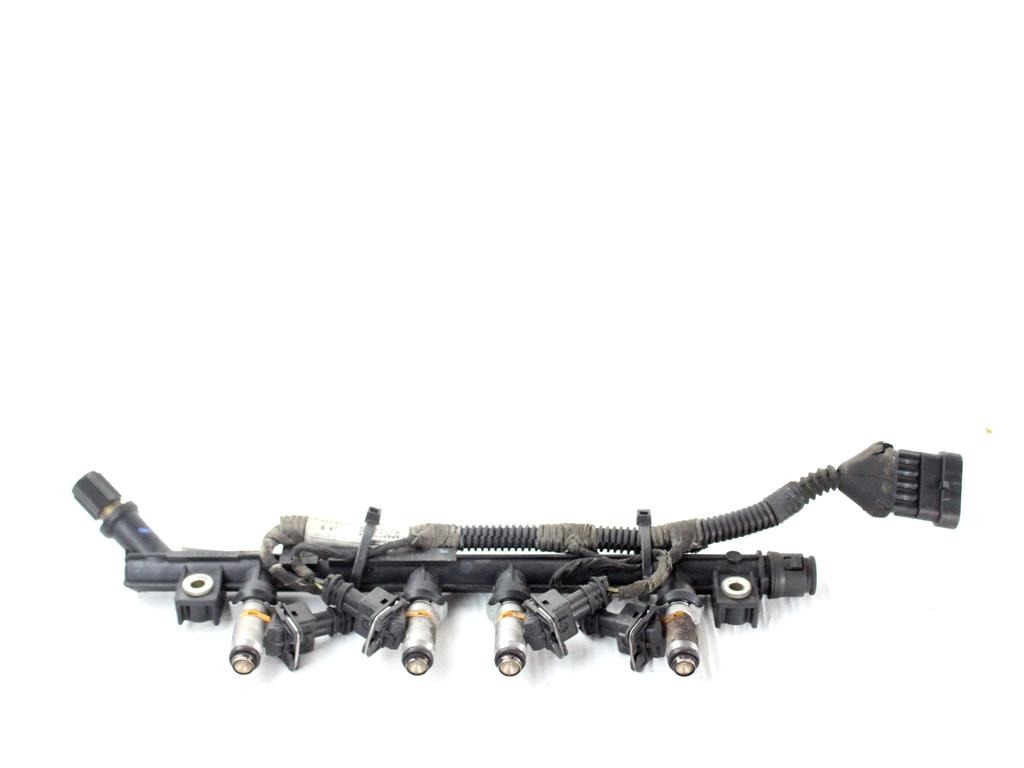 55195806 TUBO INIEZIONE E SERIE INIETTORI BENZINA FIAT PUNTO EVO 1.2 B 51KW 5M 3P (2011) RICAMBIO USATO 