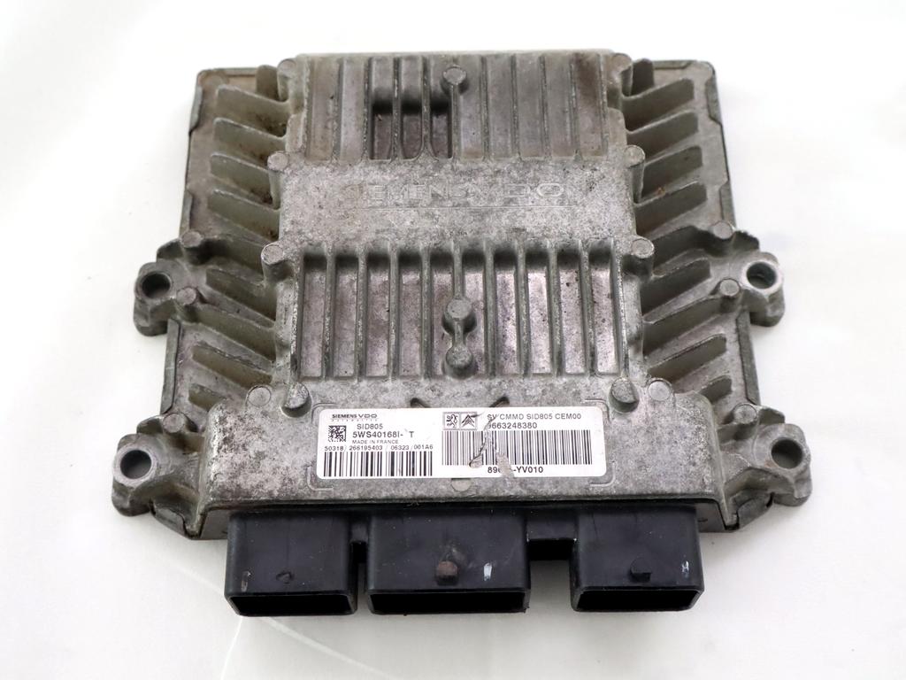 9663248380 CENTRALINA INIEZIONE MOTORE PEUGEOT 107 1.4 D 40KW 5M 3P (2007) RICAMBIO USATO 89661-YV010