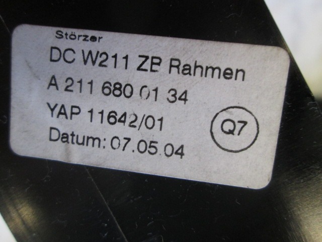 ARMATURNA PLO?CA OEM N. A2116800134 ORIGINAL REZERVNI DEL MERCEDES CLASSE E W211 S211 BER/SW (03/2002 - 05/2006) DIESEL LETNIK 2004