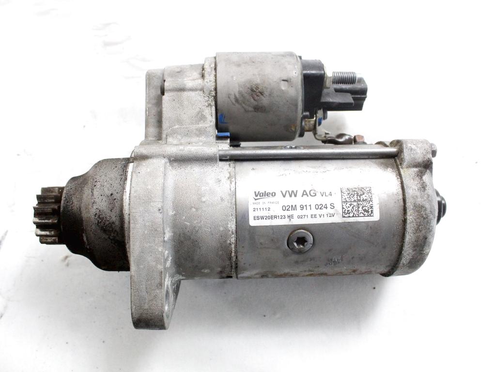 02M911024S MOTORINO AVVIAMENTO VOLKSWAGEN GOLF 7 2.0 D 110KW 6M 5P (2013) RICAMBIO USATO