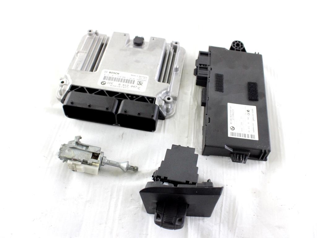 8512047 KIT ACCENSIONE AVVIAMENTO BMW SERIE 3 320D E92 2.0 D 135KW 6M 2P (2011) RICAMBIO USATO CON CENTRALINA INIEZIONE MOTORE, BLOCCHETTI ACCENSIONE APERTURA CON CHIAVE 61359237047